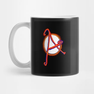 A (Red circle alphabet) Mug